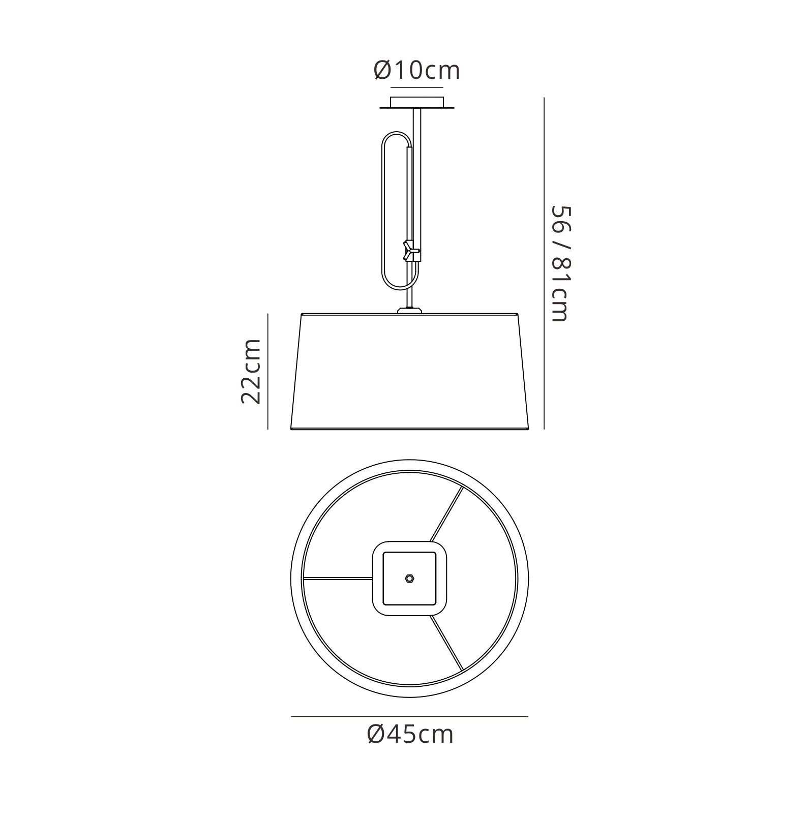 Habana Black Ceiling Lights Mantra Single Pendant